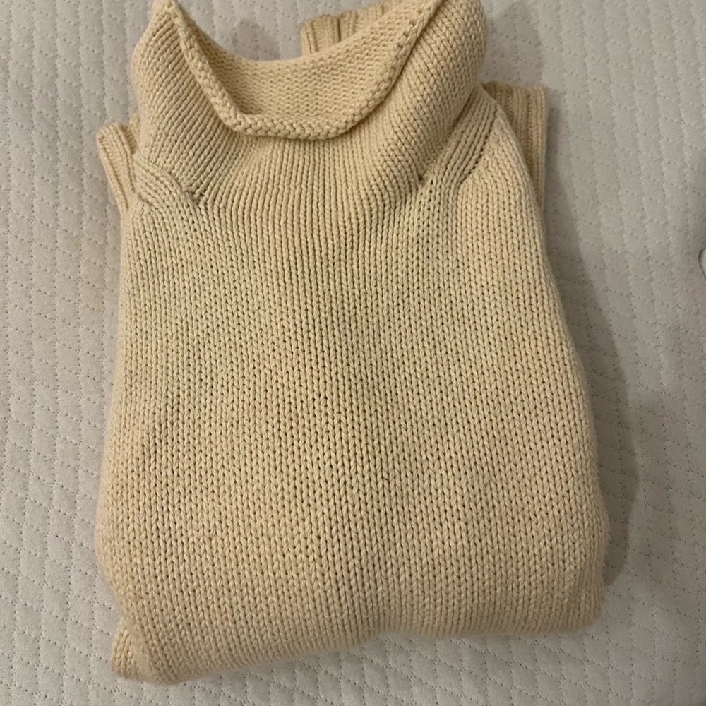 J. Crew Women's Beige Roll Neck Sweater XXS